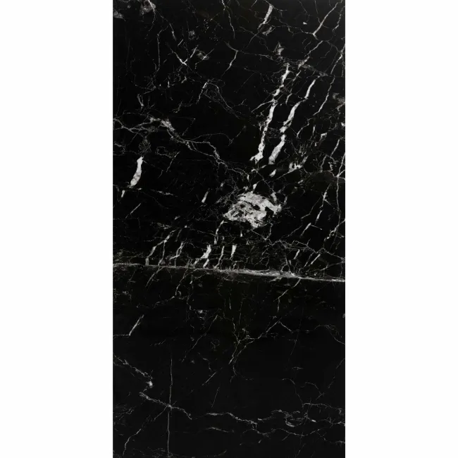 Sky Black Marble Effect Polished Porcelain Wall and Floor Tile