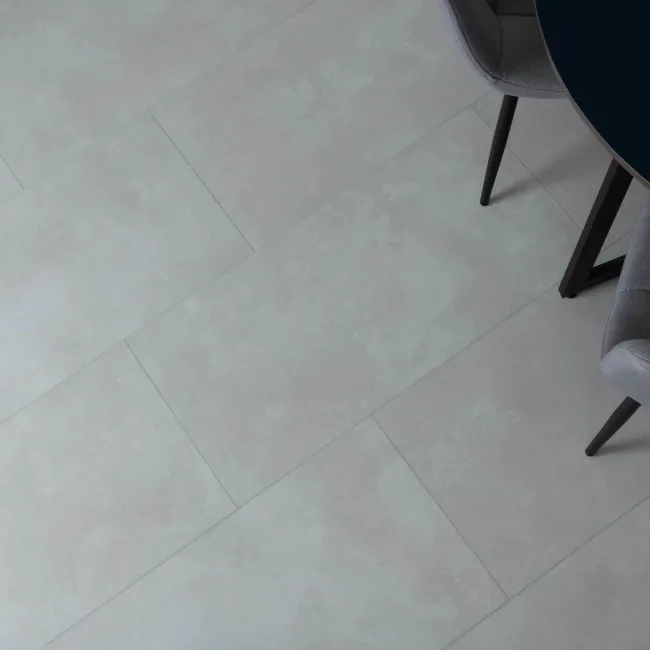 Spector Grey Concrete Tile Effect Luxury Click Vinyl Flooring 5.5mm