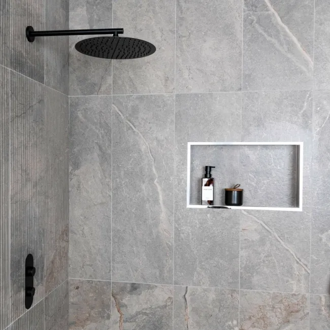 Tuscan Greige Stone Effect Matt Ceramic Wall Tile