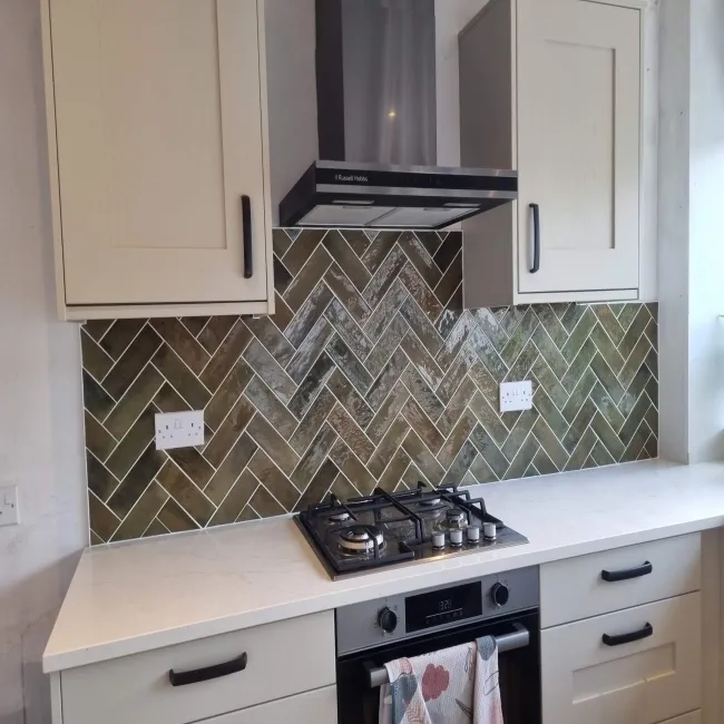 Luma Olive Green Gloss Ceramic Wall Tile