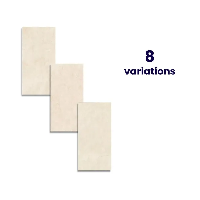 Marmostone Ivory Rectified Matt Stone Effect Porcelain Wall and Floor Tile