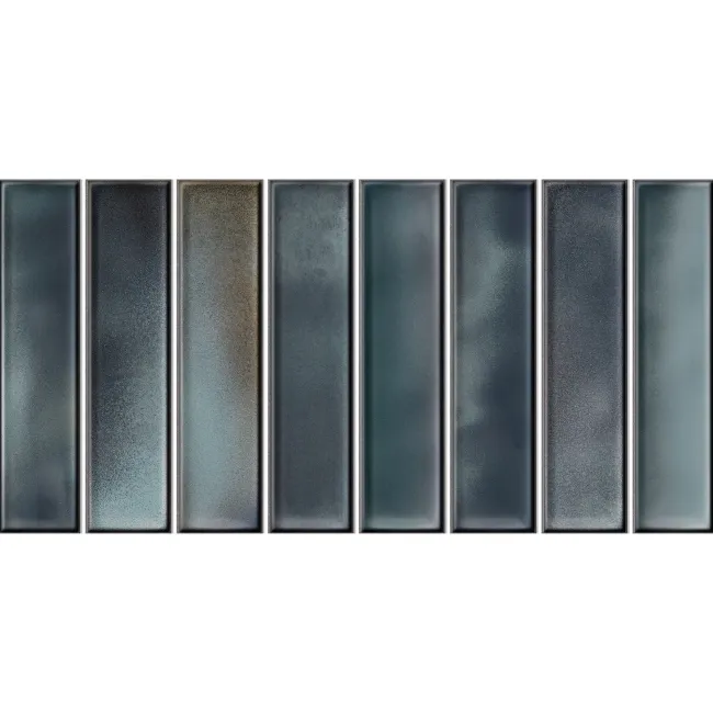 Alba Blue Kit Kat Effect Gloss Ceramic Wall Tile