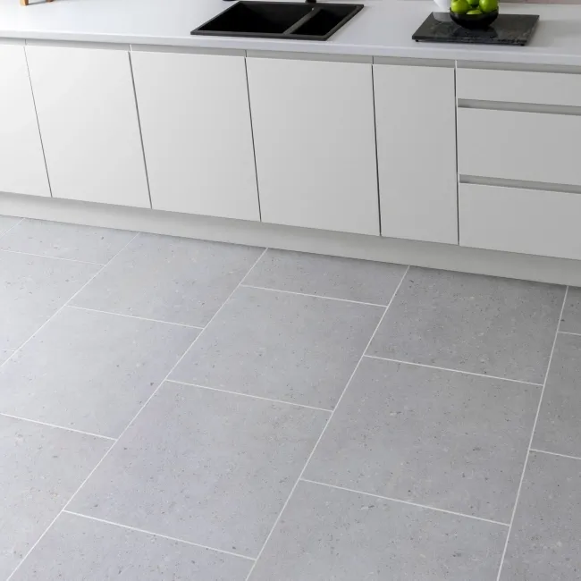 Flakestone Grey Concrete Effect Matt Porcelain Floor Tile
