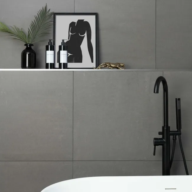 Lounge Grey Matt Porcelain Floor Tile