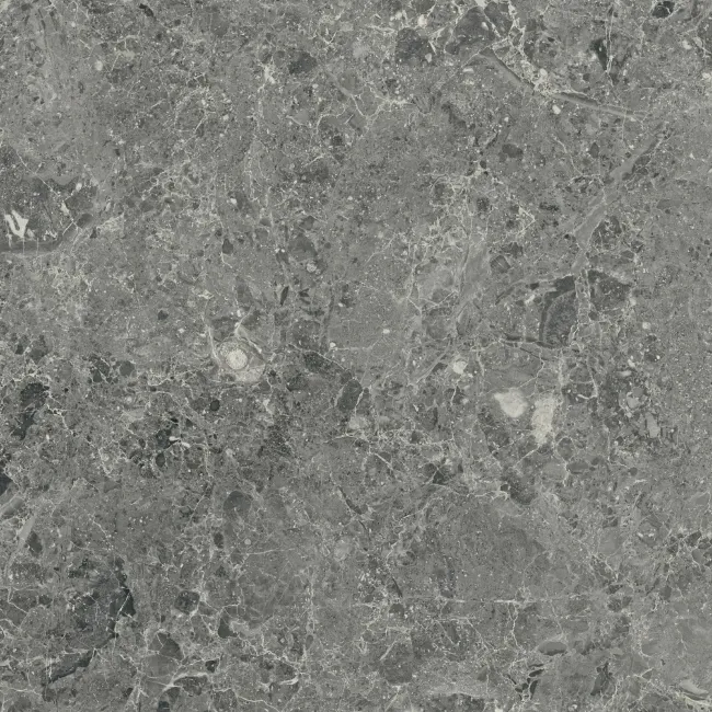 Roca Marais Dark Grey Marble Effect Matt Porcelain Floor Tile