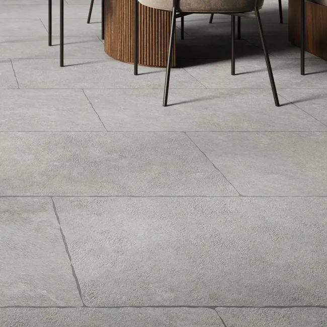 Mineral Grey Rustic Edge Stone Effect Porcelain Tile