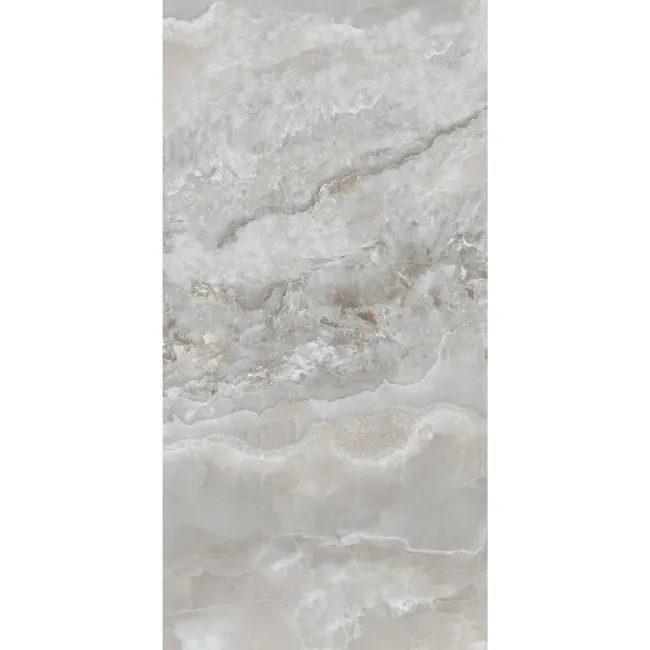 Scarlet Grey Onyx Marble Effect Polished Porcelain Tile