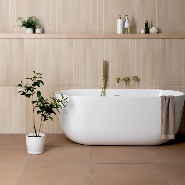 Stonella Beige Stone Effect Matt Porcelain Wall and Floor Tile