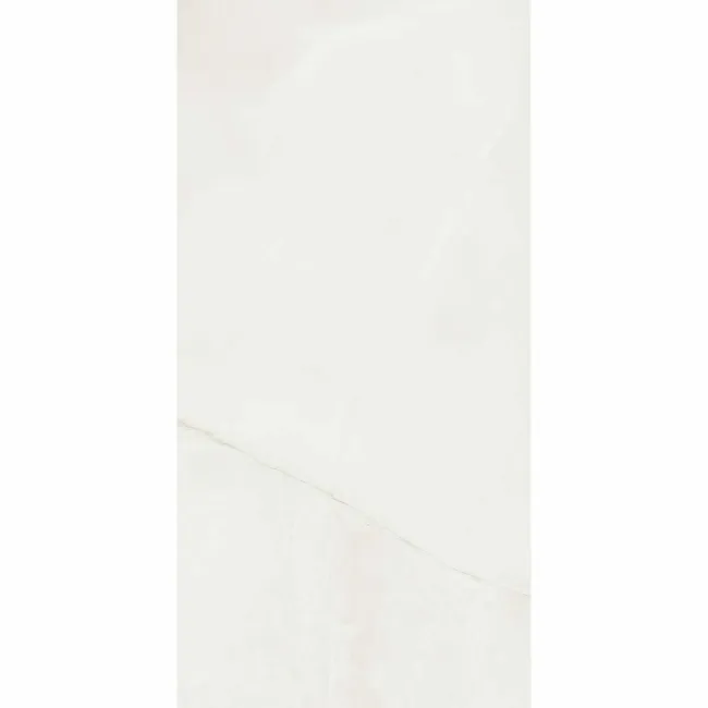 The Room White Onyx Marble Effect Polished Porcelain Wall and Floor Tile