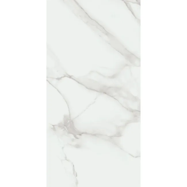 Lumiere White Marble Effect Large Matt Vitrified Ceramic Tile