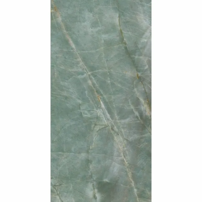 Roca Topazio Green Marble Effect Polished Porcelain Wall & Floor Tile