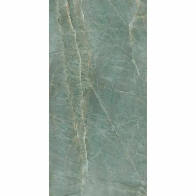 Roca Topazio Green Marble Effect Polished Porcelain Wall & Floor Tile