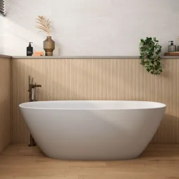 Roca Indiana Light Oak Fluted Wood Effect Matt Ceramic Tile