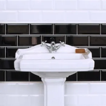 Metro Black Wall Tiles Roomset