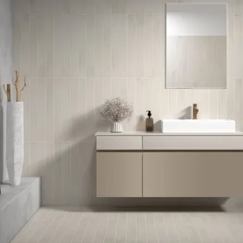 Stonella Ivory Stone Effect Matt Porcelain Wall and Floor Tile