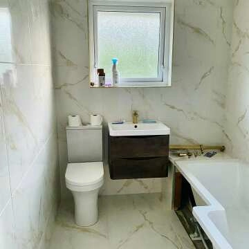 Carrara Gold Gloss Marble Effect Vitrified Ceramic Floor Tile