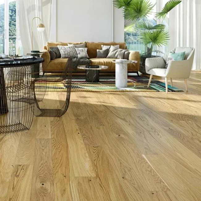 Mediano Honey Oak Engineered Flooring 14mm x 155mm Lacquered