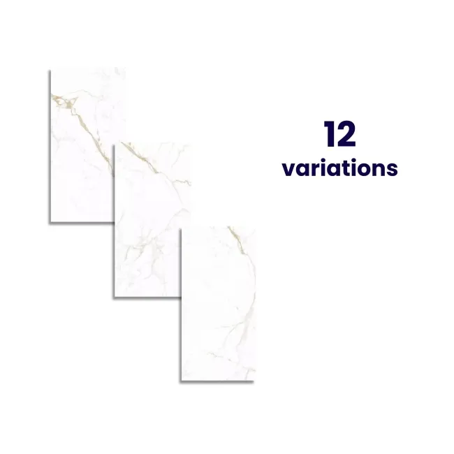 Carrera Gold Marble Effect Rectified Large Matt Porcelain Tile