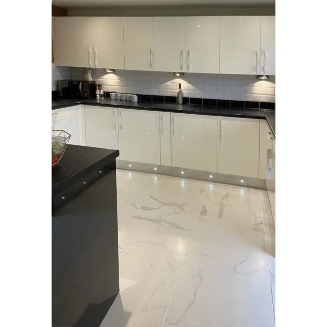 Carrara White Matt Marble Porcelain Floor Tile