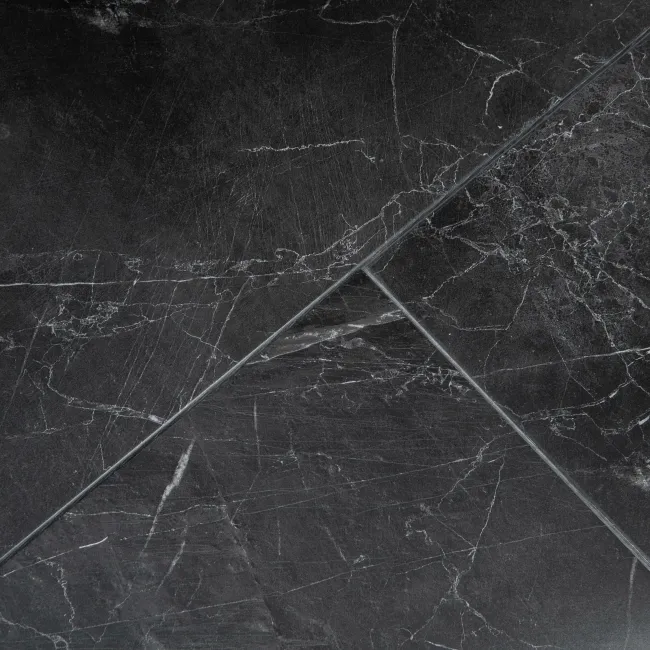 Marble Deluxe Black Grouted Tile Effect Luxury Click Vinyl Flooring 5.5mm