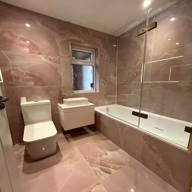 Onyx Marble Effect Rose Pink Polished Porcelain Wall and Floor Tile