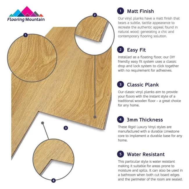 Watson Cottage Luxury Click Vinyl Flooring 3mm