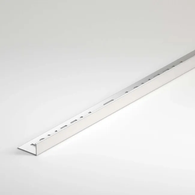 10mm White Square Edge Metal Trim