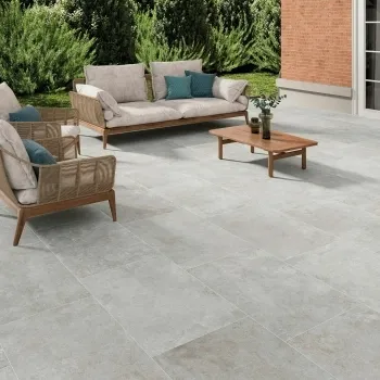 Crassana Grey Concrete Effect Matt Porcelain Large Outdoor Slab