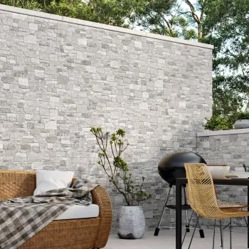 Stones Grey Dry Wall Effect Porcelain Wall Cladding Tile