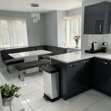 Barbados White Marble Effect Gloss Porcelain Floor Tiles