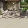 Bellevue Star Decor Ivory Matt Stone Effect Porcelain Outdoor Slab Tile