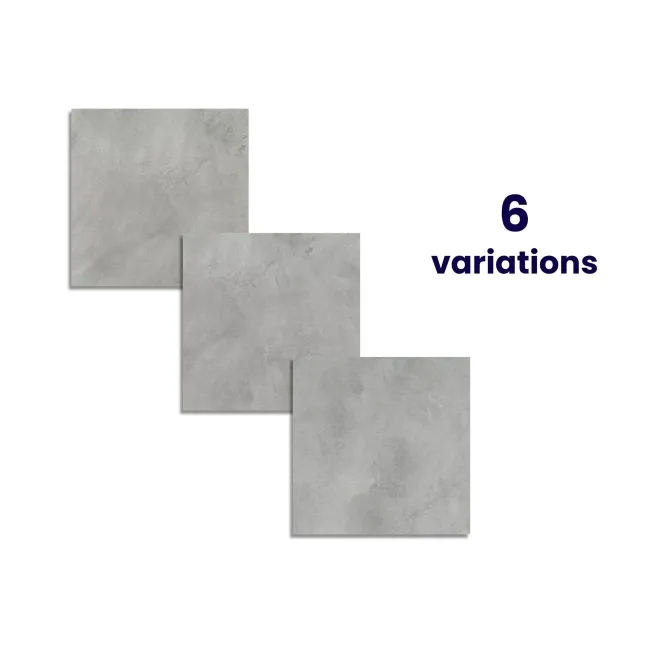 Elconi Grey Large Concrete Effect Matt Porcelain Floor Tile