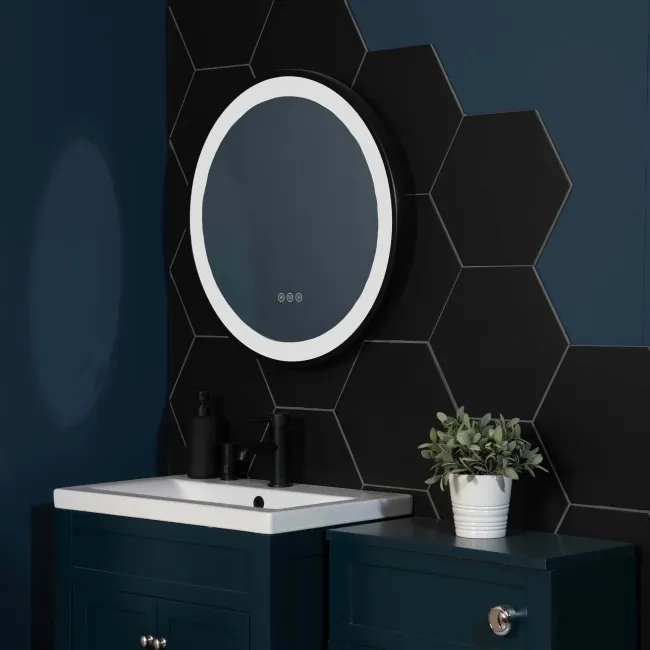 Apollo Hexagon Black Wall and Floor Tile