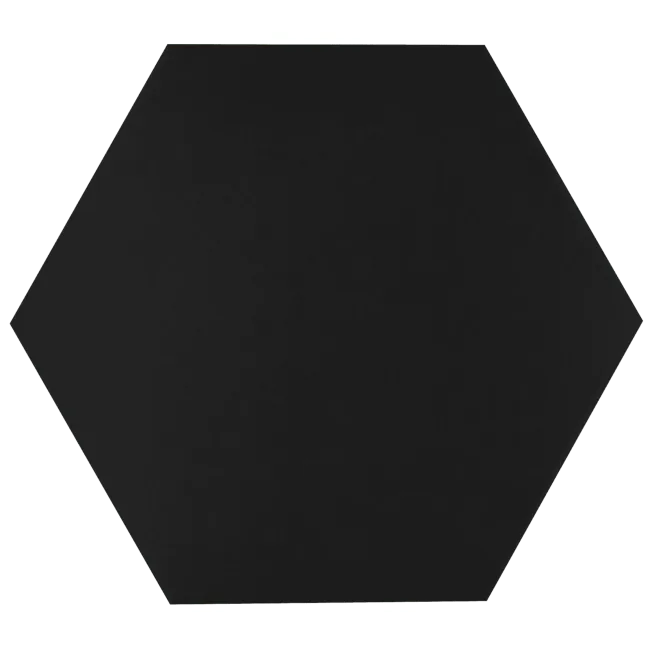 Apollo Hexagon Black Wall and Floor Tile