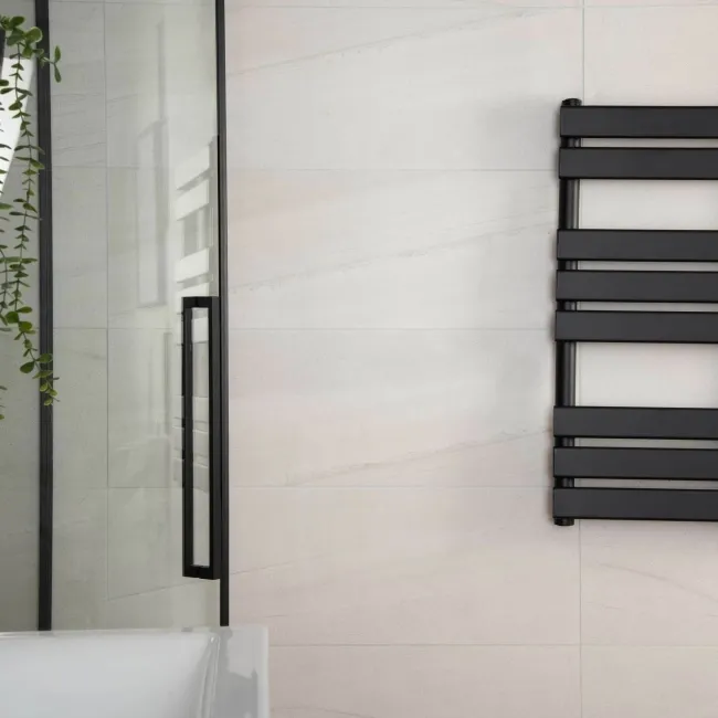 Burlington Stone Effect White Matt Ceramic Wall Tile