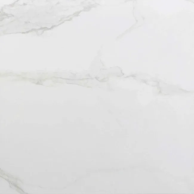 Carrara White Gloss Marble Effect Floor Tile