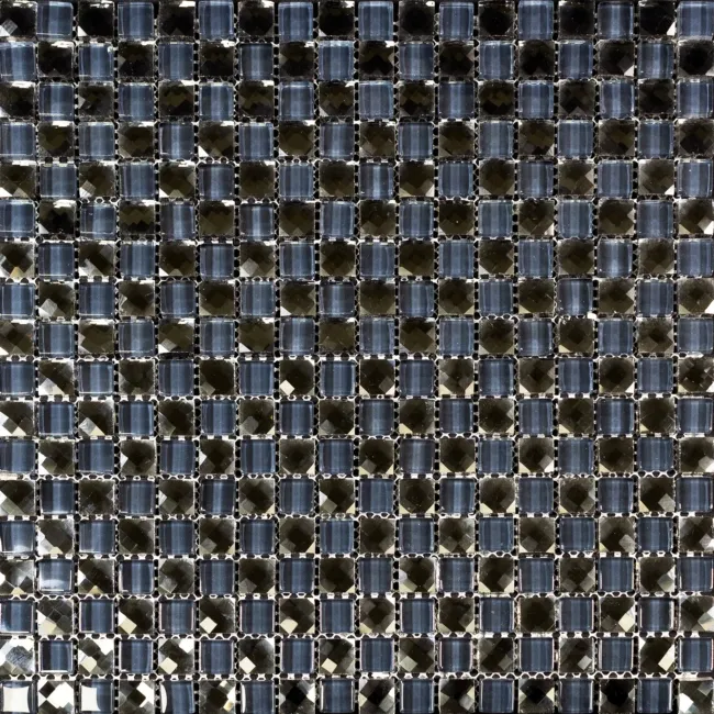 Luminous Grey Glass Mosaic