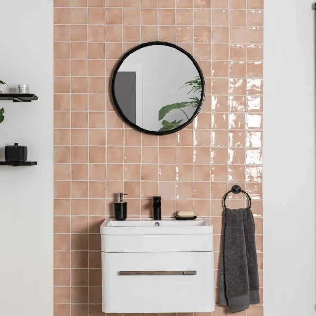 Manacor Blush Pink 100x100mm Wall Tile