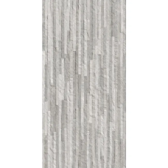Premiere Grey Split Face Effect Matt Ceramic Wall Tile