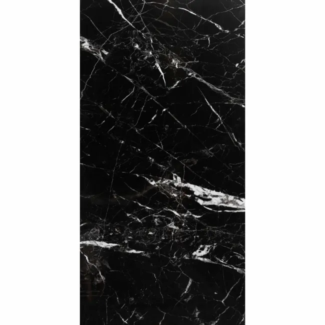 Sky Black Marble Effect Polished Porcelain Wall and Floor Tile