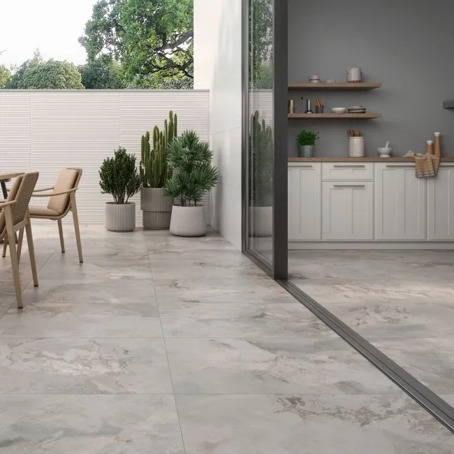 Slate Way Grey Matt Porcelain Outdoor Slab