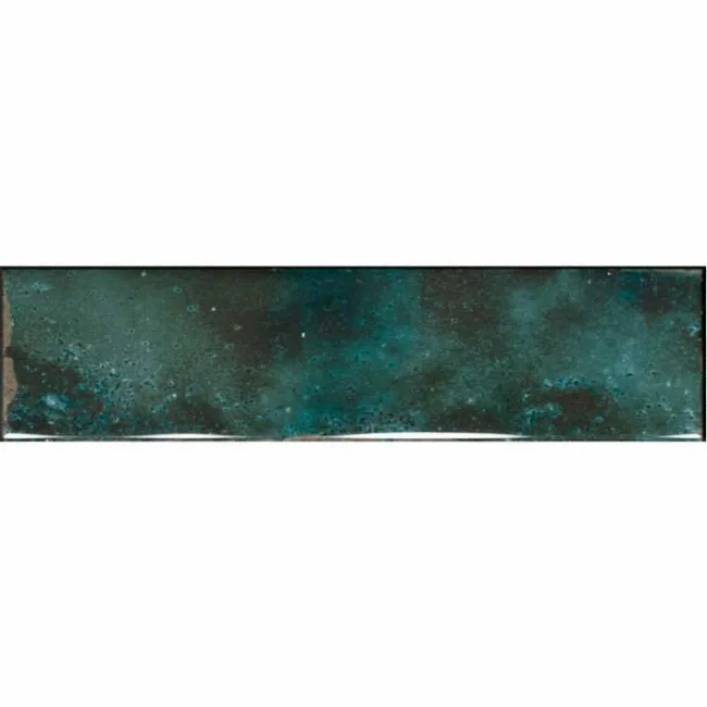 Style Emerald Green Brick Effect Gloss Ceramic Wall Tile