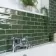 Victorian Style Green Gloss Porcelain Wall Tile