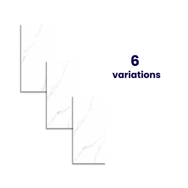 Alaskan Calacatta White Marble Effect Matt Ceramic Wall Tile