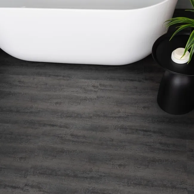 Antalya Anthracite Stone Tile Luxury Click Vinyl Flooring 6mm