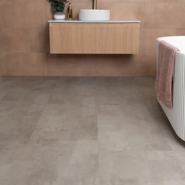 Antalya Grey Stone Tile Luxury Click Vinyl Flooring 6mm