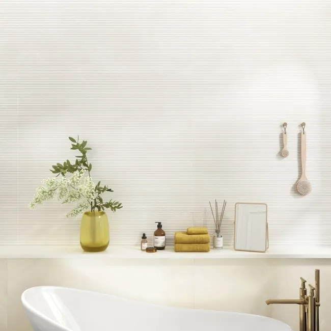 Precious Ivory Linea Decor Onyx Marble Effect Matt Porcelain Tile