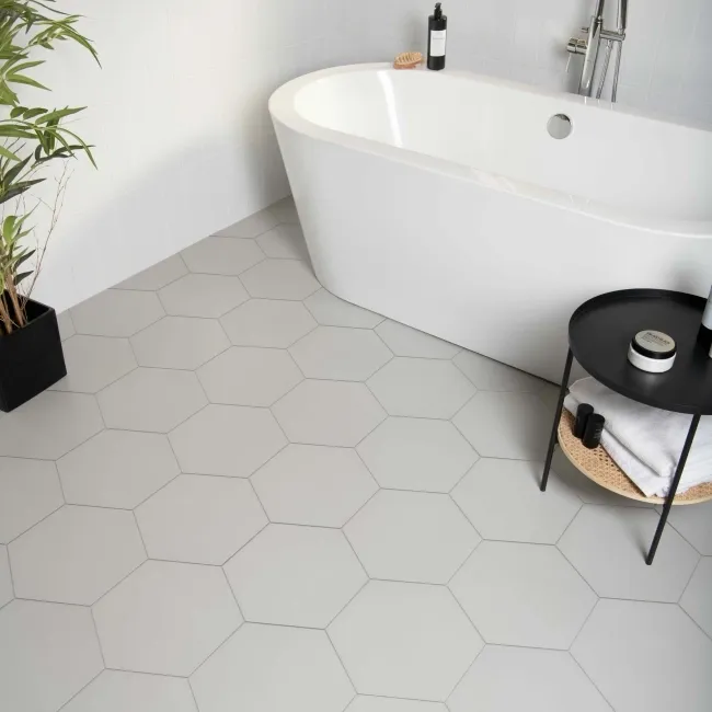 Apollo Hexagon Grey Wall and Floor Tile