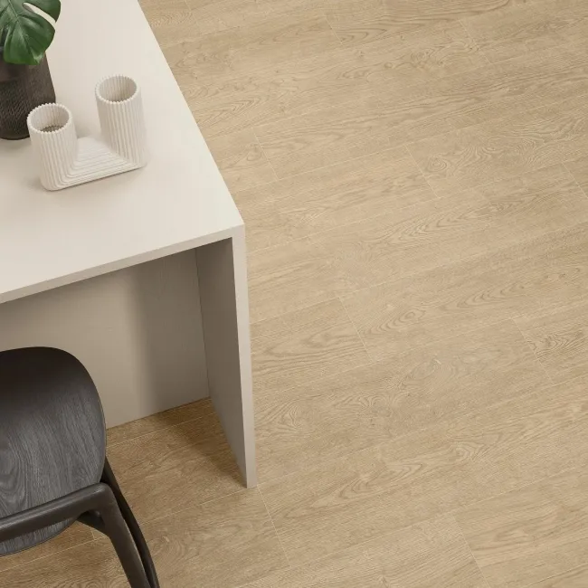 Authentic Beige Oak Wood Effect Matt Porcelain Floor Tile