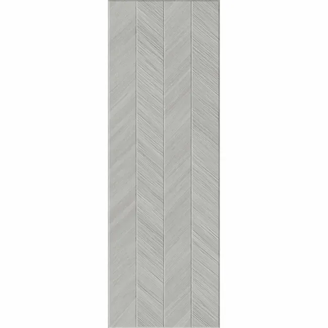 Bercy Chevron Decor Grey Concrete Effect Matt Ceramic Wall Tile